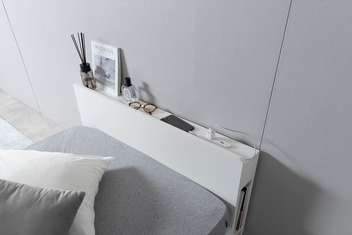 通気と収納のすのこベッド