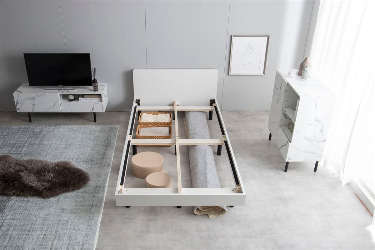 通気と収納のすのこベッド