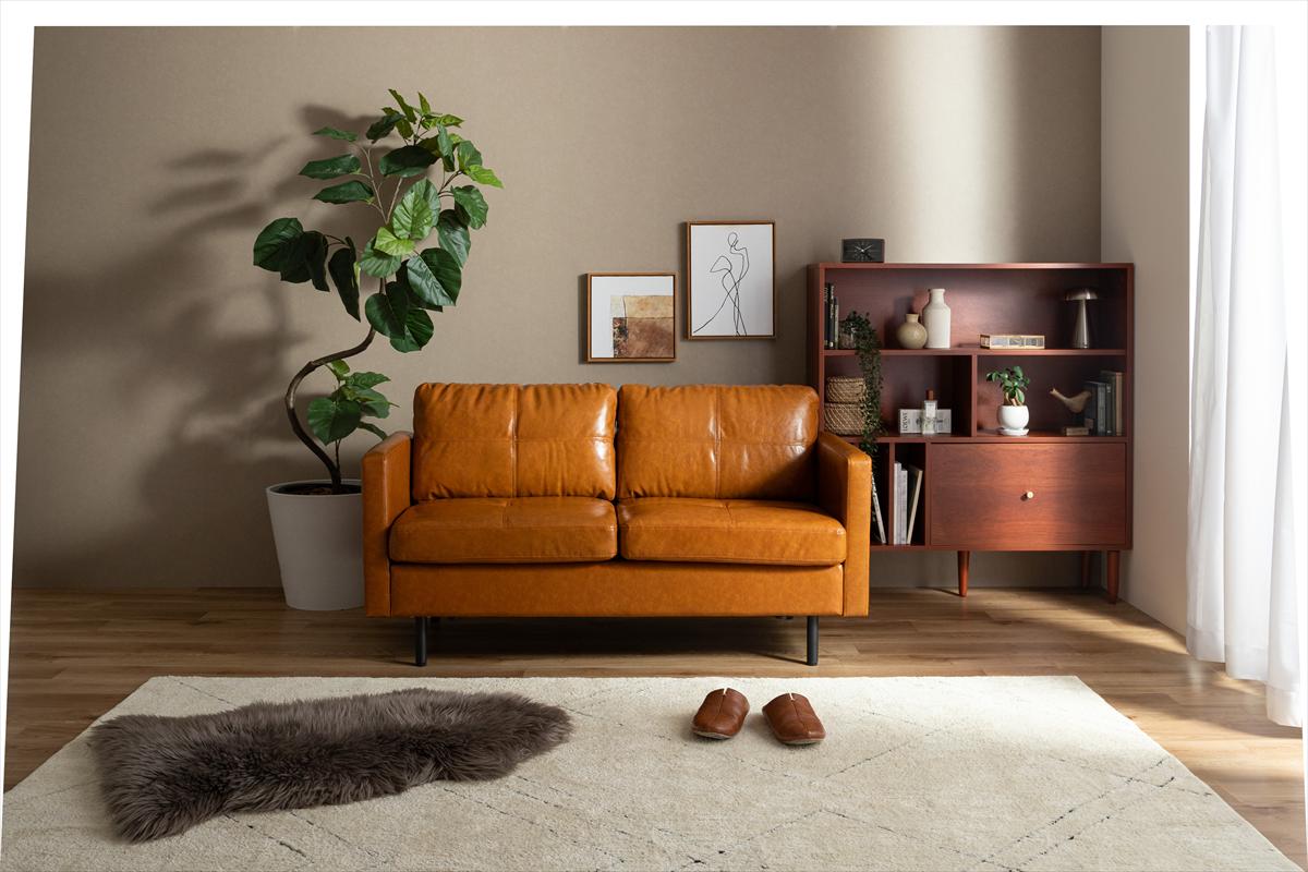 2人掛け革ソファ　世界中の紳士から愛される一品